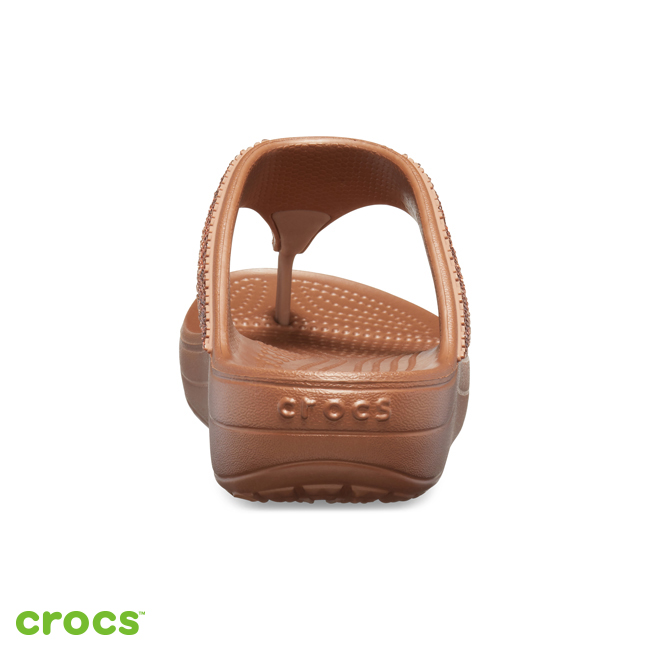 Crocs 卡駱馳 (女鞋) 思瓏漸層閃亮涼拖鞋-205743-7H3