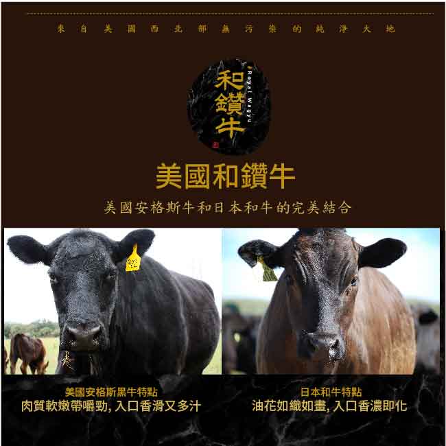 【漢克嚴選】美國和牛PRIME鑽金巨無霸沙朗牛排3片(600g±10%/片)