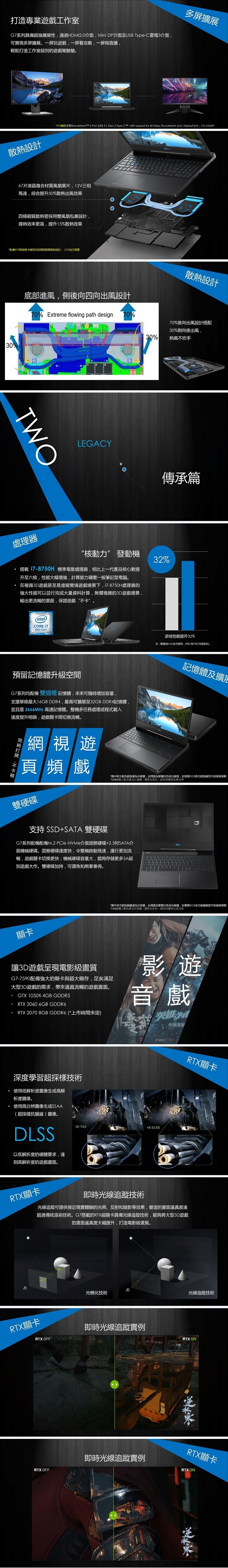 DELL Inspiron G7-7590-R1768BTW 深灰黑