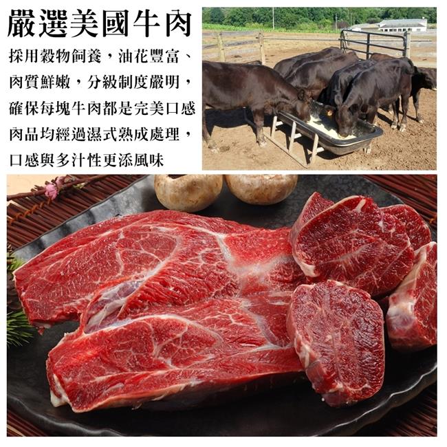 【海陸管家】美國自然牛腱子心肉20包(每包約300g)