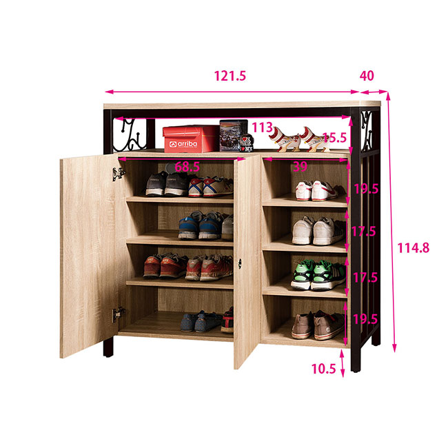 H&D 鋼尼爾4尺鞋櫃