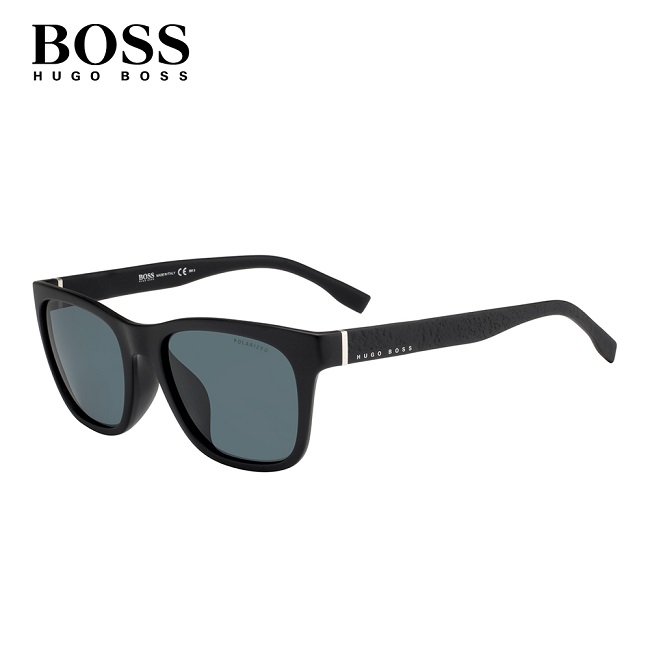 HUGO BOSS- BOSS 0856/F/S 方框太陽眼鏡 黑色