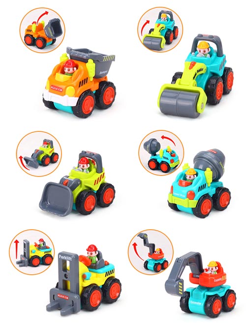 《Super Construction Vehicles》趣味擬真造型工程車6入組