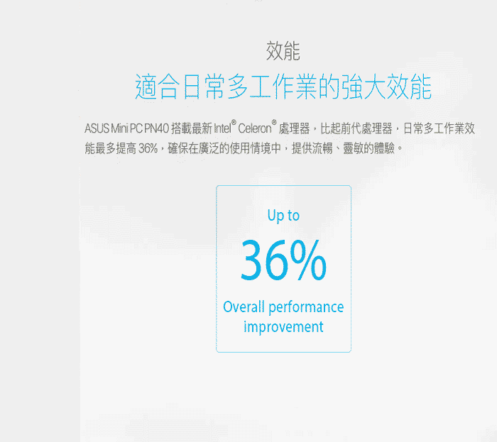 ASUS 華碩 PN40 迷你電腦(J4005/4G/128GSSD/WIN10