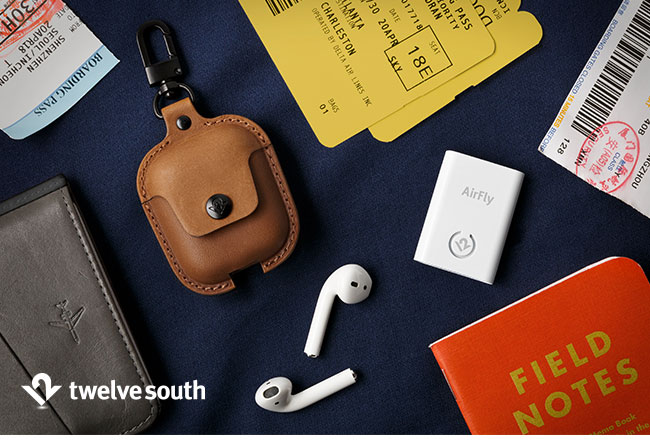 Twelve South AirSnap for AirPods 皮革保護套 - 孔雀藍