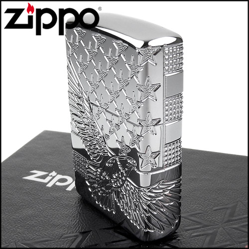 ZIPPO 美系~Patriotic Design-美國國旗與老鷹圖案設計打火機