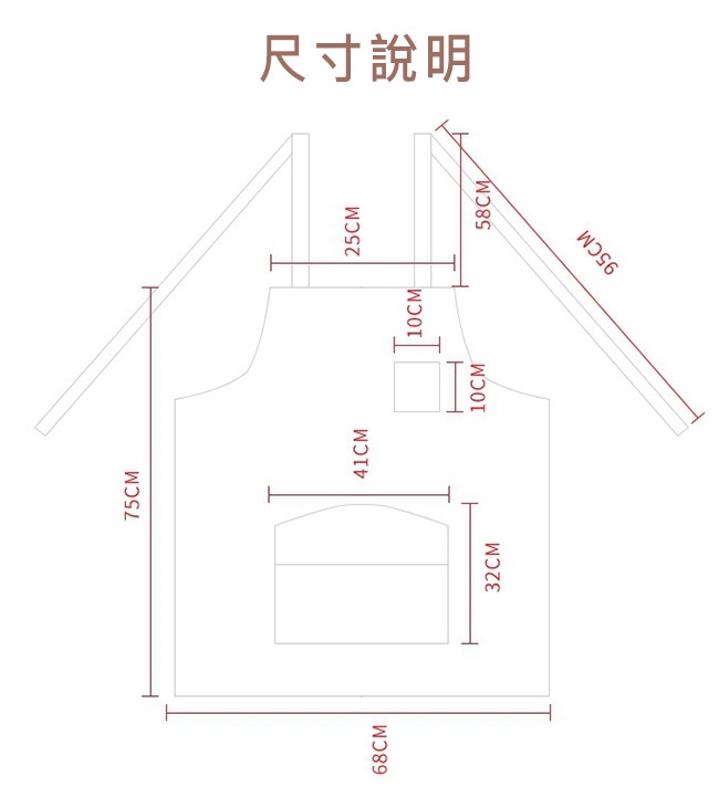 COMET 簡約純棉防油污阻燃圍裙(W10)