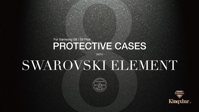 Kingxbar Samsung S8施華洛世奇彩鑽 保護殼-君子蘭