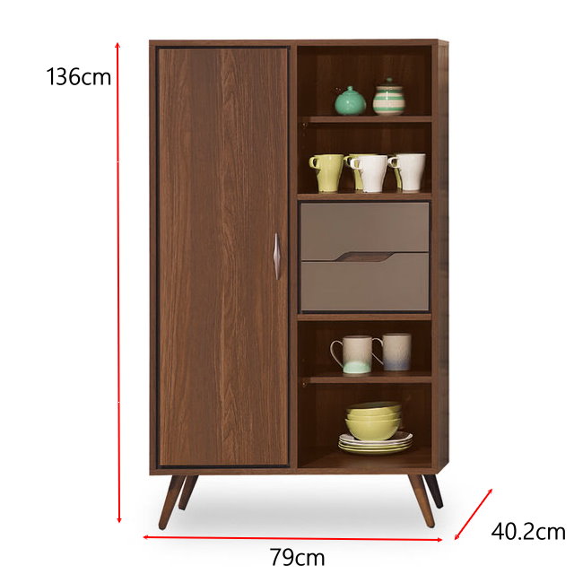 MUNA洛爾2.7尺置物櫃79X40.2X136cm