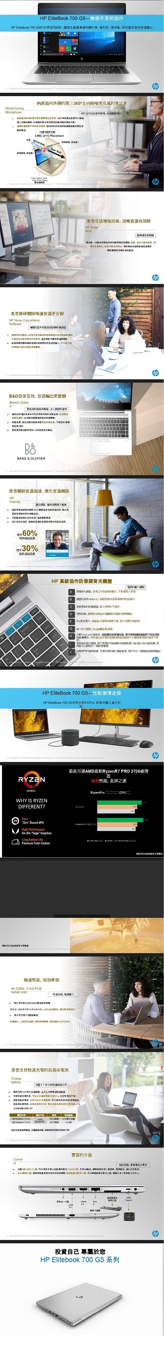 HP EliteBook 745 G5 Ryzen™ 14吋商務筆記型電腦