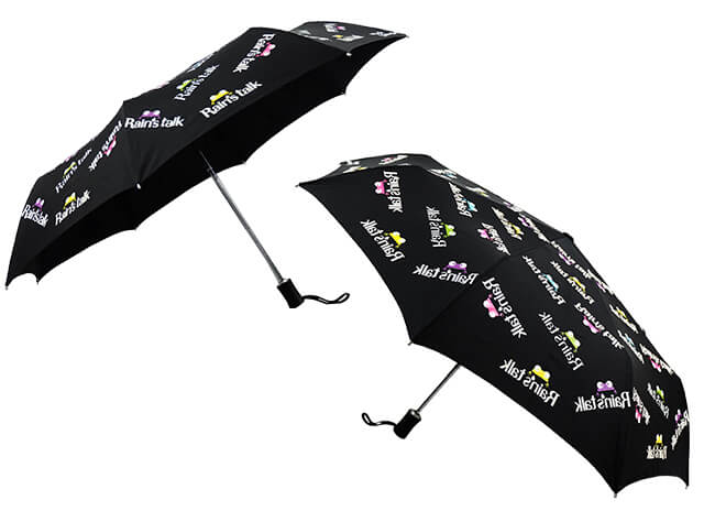 Rains talk 小青蛙抗UV變色三折自動開收傘