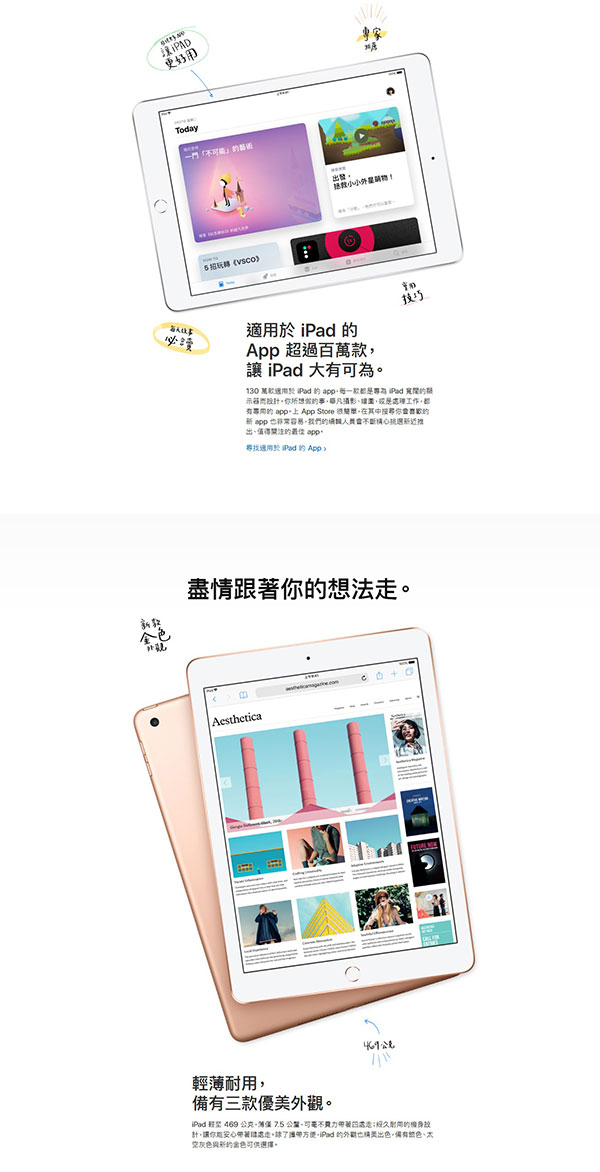 福利機-Apple 2018 iPad Wi-Fi 128GB 9.7吋 平板電腦