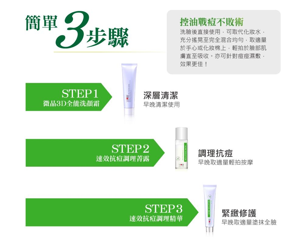 Swissvita薇佳 微晶3D全能洗顏霜100g+速效抗痘調理菁露120ml