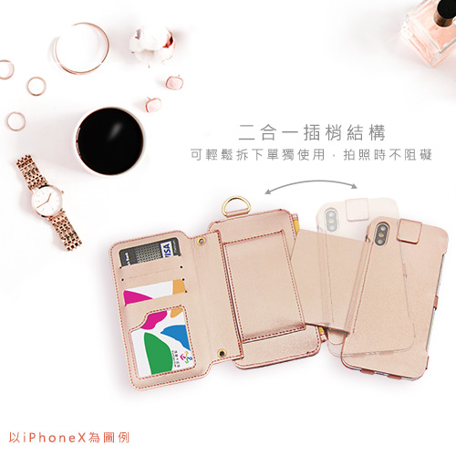 apbs Samsung Galaxy S8 仿真皮多功能手機皮套