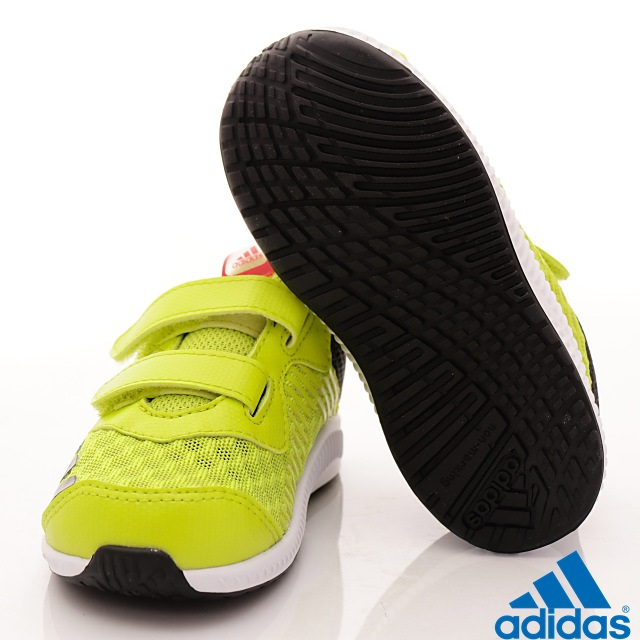 adidas童鞋 超透氣輕量運動鞋 NI518黃綠(小童段)