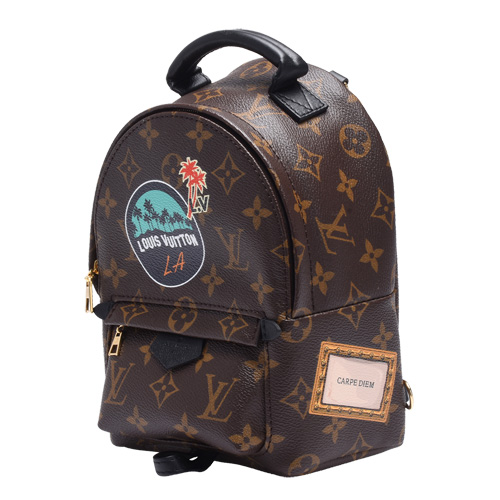 LV P00171 MY LV WORLD TOUR帆布訂製圖騰後背包(迷你)