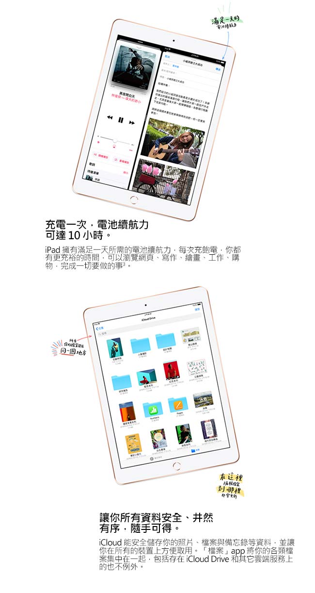 【組合包】新款 2018 Apple iPad 9.7吋 WIFI 128GB 公司貨