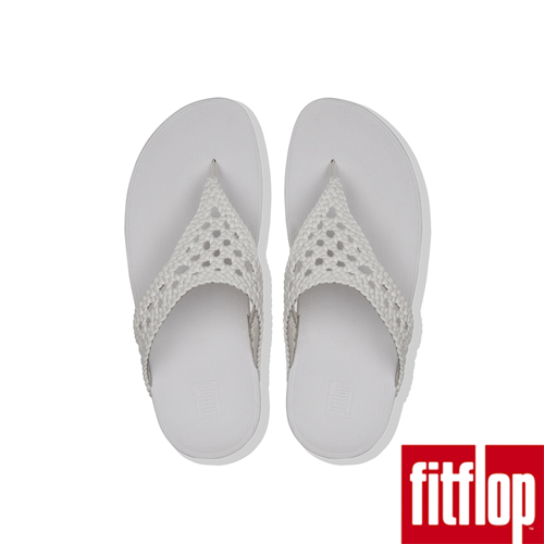 FitFlop LOTTIE編織夾腳涼鞋白色