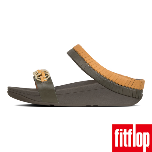 FitFlop CIRQUE雙帶涼鞋灰綠