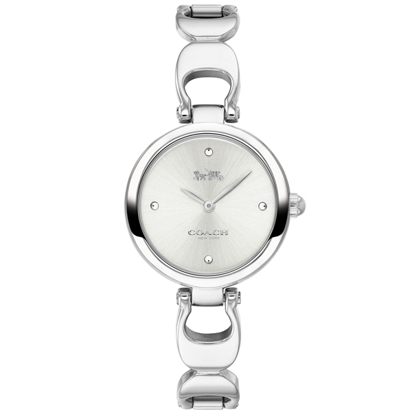 COACH Sig 摯愛coach摩登手鍊錶(14503174)-銀/26mm