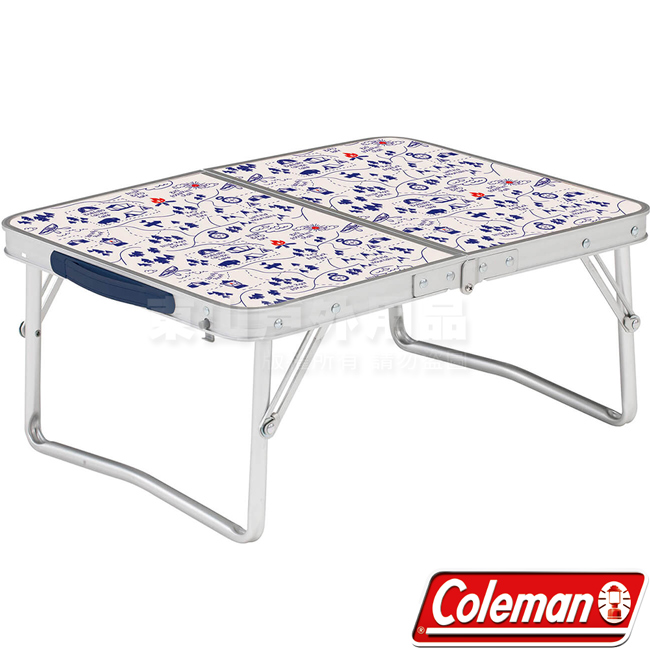 Coleman 34616露營地圖 戶外抗菌迷你桌 53x40cm 戶外行動桌/折合桌摺桌