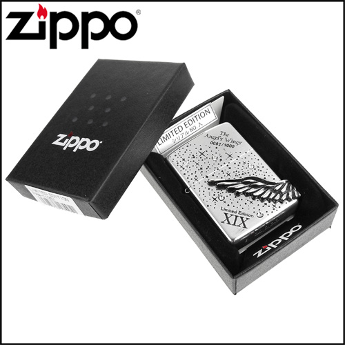 ZIPPO 日系~The Angels Wings-立體天使之翼3面連續加工