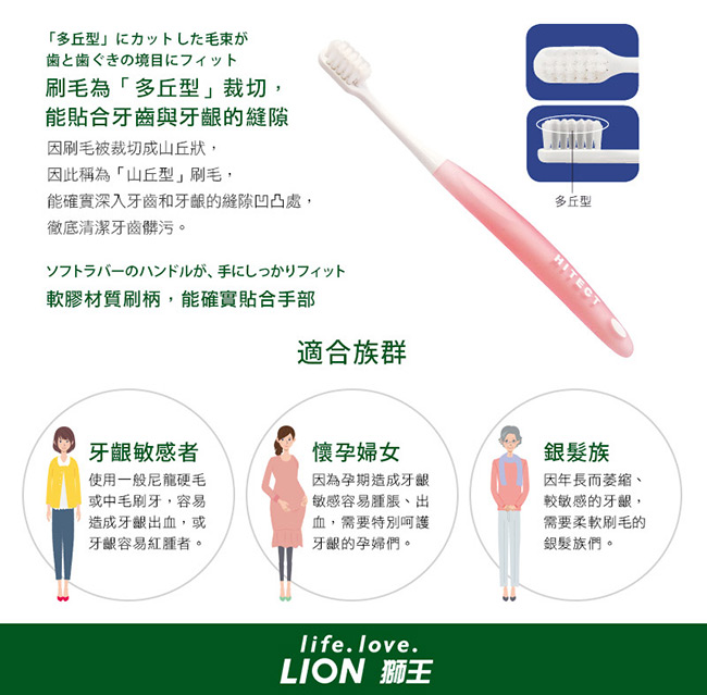 日本獅王LION 牙周抗敏牙刷 6入組