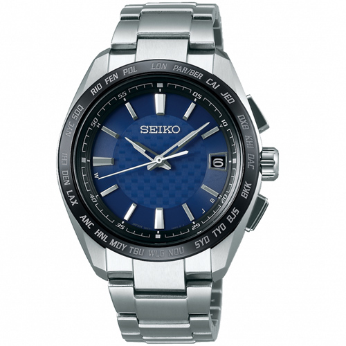 SEIKO BRIGHTZ 鈦金屬太陽能電波腕錶(SAGZ089J)藍/40mm