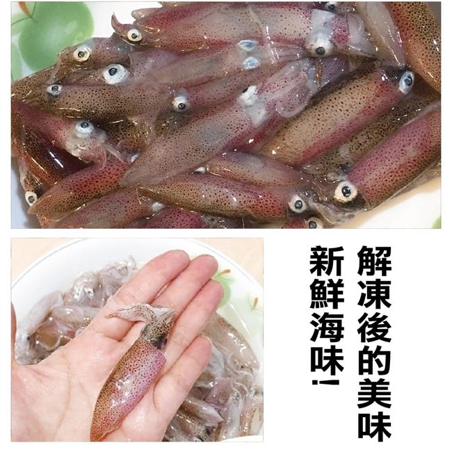 【海陸管家】澎湖活凍生小管/小卷10盒(每盒約300g)