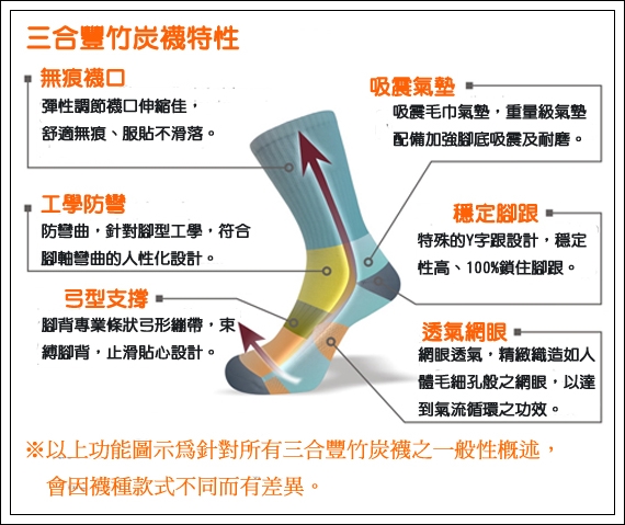 三合豐 ELF 竹炭除臭抗夏輕薄短襪/學生襪-12雙