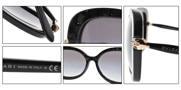 BVLGARI太陽眼鏡 蛇型珠寶/黑#BG8202BF 54128G