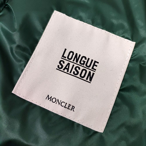 MONCLER MORELLET品牌經典羽絨車縫連帽背心(黑/綠)