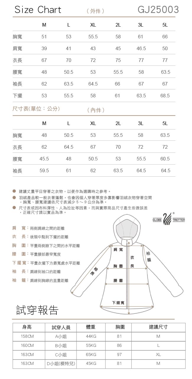 【遊遍天下】女款二件式防風透濕+無縫JIS90%拒水羽絨外套J25003紫色