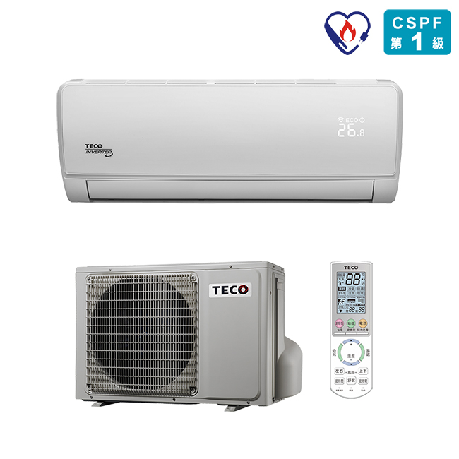 TECO東元 4-5坪 一對一雅適變頻冷專型冷氣MS22IC-ZR3/MA22IC-ZR3