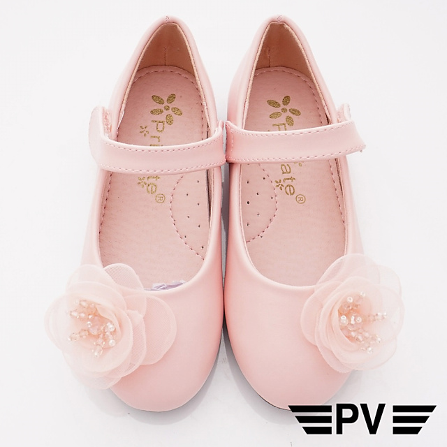 PV日系私藏 蕾絲花漾公主鞋款 8653粉紅(中小童段)