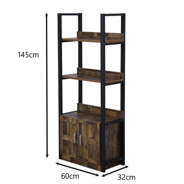 MUNA查爾斯2尺工業風書櫃(共兩色) 60X32X145cm