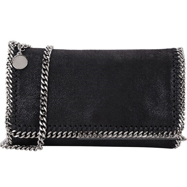 Stella McCartney Falabella 鍊帶斜背包(黑色)