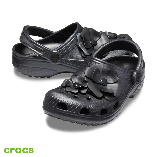 Crocs 卡駱馳 (中性鞋) 經典花朵克駱格 205587-001