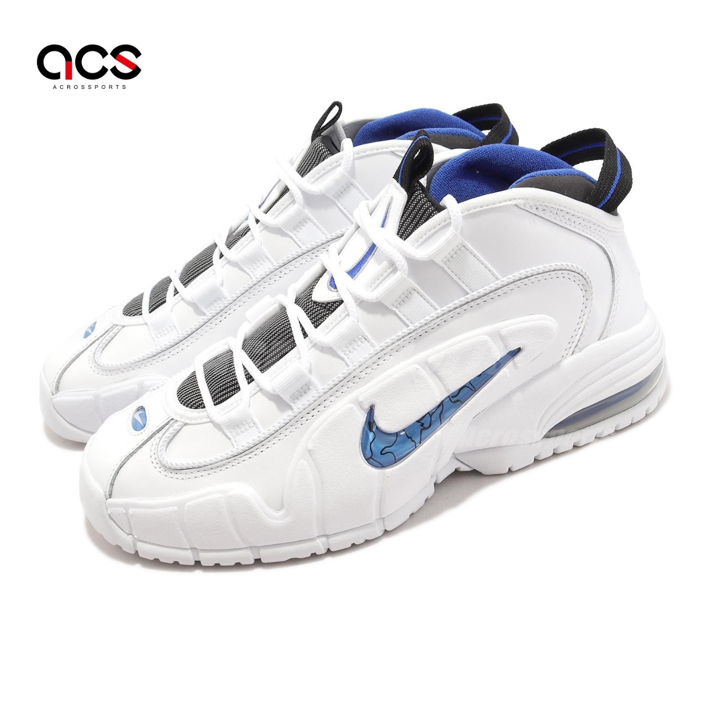 Nike 休閒鞋Air Max Penny 男鞋白藍Penny 1 主場配色復刻氣墊OG 哈德威