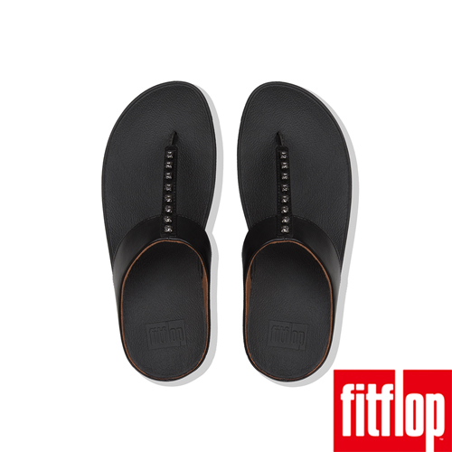 FitFlop FINO夾腳涼鞋黑色