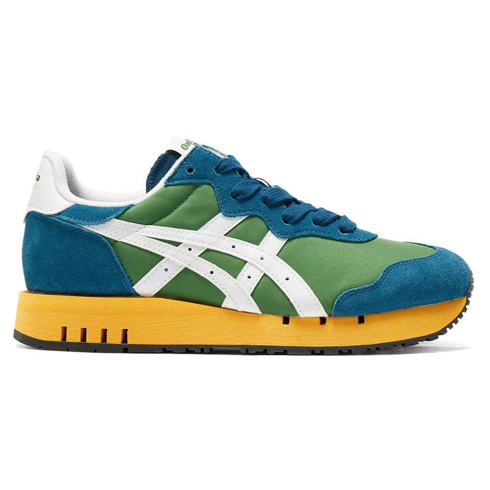 Onitsuka Tiger】鬼塚虎- 藍綠色拼接X-CALIBER 休閒鞋(1183C044-300 