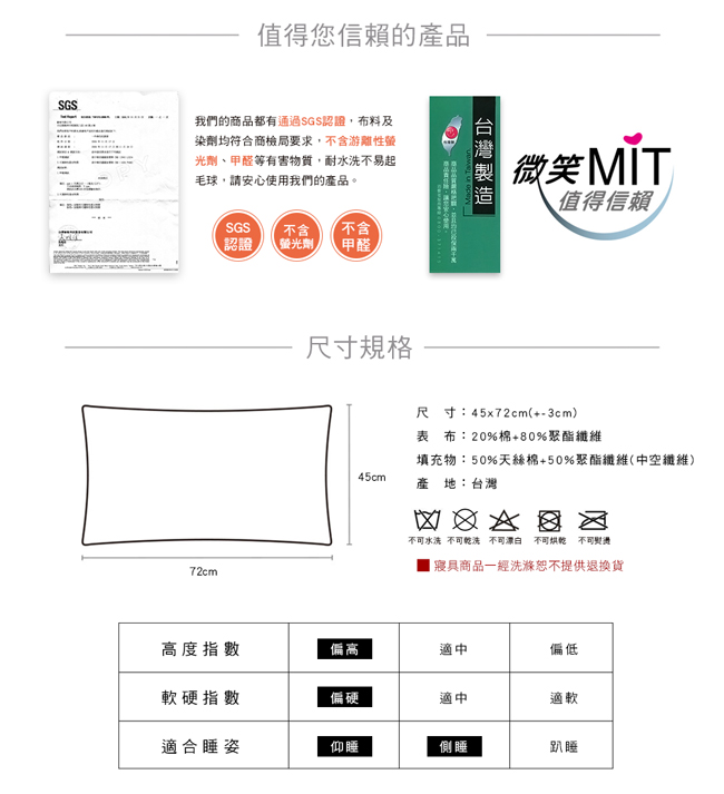 澳洲Simple Living 天絲安睡型感溫舒柔枕-二入(台灣製)