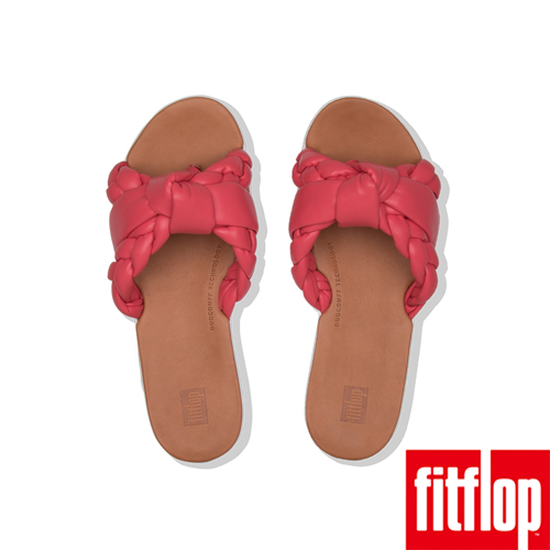 FitFlop BRAID METALLICTOE THONGS-熱情紅