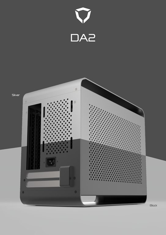 【荷蘭STREACOM】DA2 ITX 個人化創作電腦機殼-消光銀