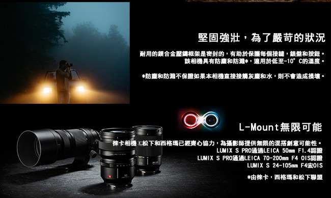 [預購] Panasonic LUMIX S1 +24-105mm F4 L型鏡頭 公司貨