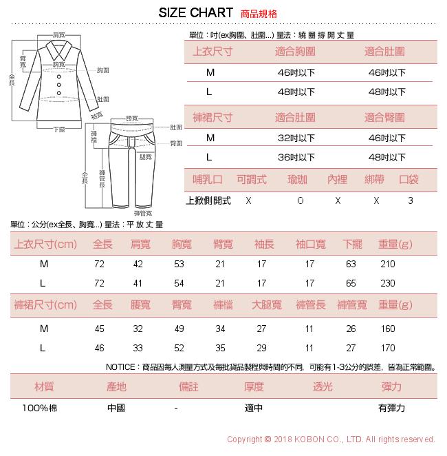 日系小媽咪孕婦裝-哺乳衣~馬卡龍色系線條圈圈套裝 M-L (共三色)