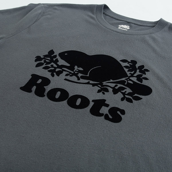 男裝Roots 庫柏海狸短袖T恤-灰