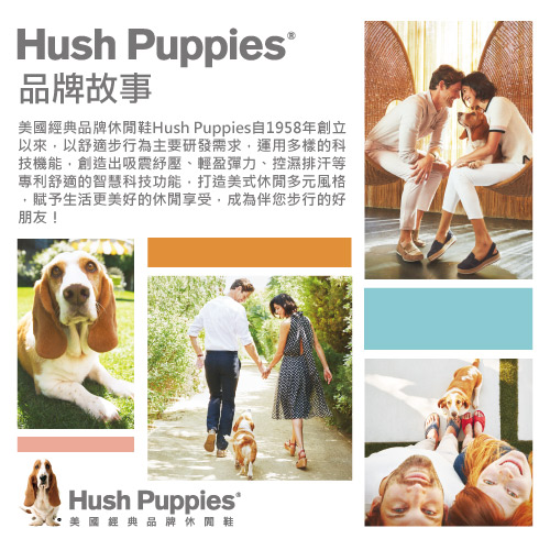 Hush Puppies 玩色人氣款輕量便鞋-黑