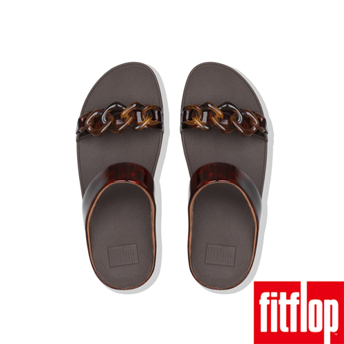 FitFlop FINO 雙帶涼鞋玳瑁紋