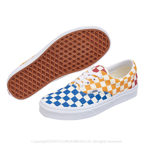 (男)VANS Era 撞色棋盤格綁帶休閒鞋